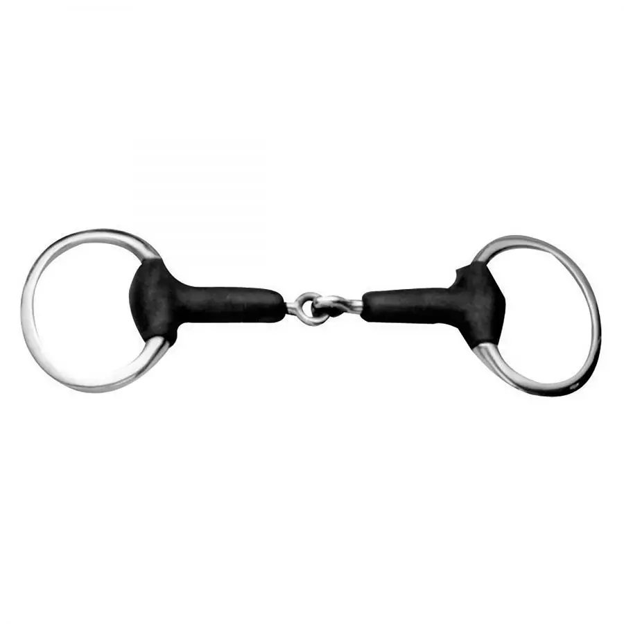 Korsteel Soft Rubber Jointed Eggbutt Snaffle Bit 4 Korsteel Soft Rubber Jointed Eggbutt Snaffle Bit - Image 2