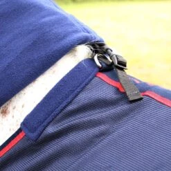 HY DefenceX System WicX Cooler Rug With Detachable Neck Cover - Navy Red -Horse Supplies Sale 31685 defencex system wicx cooler rug with detachable neck cover 02 2