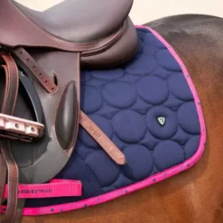 Hy Equestrian DynaMizs Ecliptic Close Contact Saddle Pad -Horse Supplies Sale 34922 hy equestrian dynamizs ecliptic close contact saddle pad navy magenta 04 2 jpg