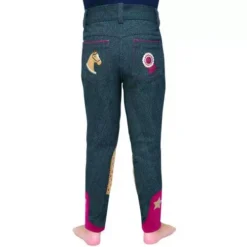 Riding Star Collection Denim Jodhpurs By Little Rider -Horse Supplies Sale 38177 little rider riding star collection denim jodhpurs 02 3 jpg