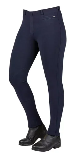 Dublin Momentum Supa-Fit Pull On Knee Patch Jodhpurs -Horse Supplies Sale 808411 front lr 1 6 jpg