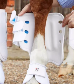 Premier Equine Air Cooled Original Eventing Boots -Horse Supplies Sale air cooled original eventing boot front white 3 4 jpg