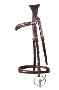 Henry James Cavesson Bridle -Horse Supplies Sale cavesson brown side 3168x 3 jpg