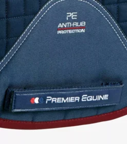 Premier Equine Close Contact Merino Wool European Saddle Pad - GP/Jump Square -Horse Supplies Sale close contact merino wool european half lined gp jump square navy burgundy 5 1 jpg