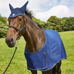 Elico Dartmoor Fleece Showing Rugs -Horse Supplies Sale dartmoor navy 600x600 1 5 jpg