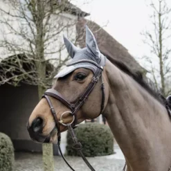 Kentucky Horsewear Kentucky Wellington Velvet Fly Veil 38 Kentucky Horsewear Kentucky Wellington Velvet Fly Veil -Horse Supplies Sale fly veil wellington basic velvet grey far 1 png