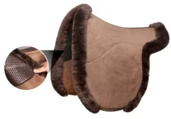 LeMieux & Acavallo Gel-Grip Showing Numnah Brown