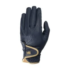 Hy5 Cottenham Elite Riding Gloves 29 Hy5 Cottenham Elite Riding Gloves -Horse Supplies Sale hy5 cottenham glove navy gold 1 1