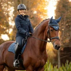 LeMieux Loire Fly Hoods -Horse Supplies Sale it03838 lifestyle loireflyhood atlantic 10 2 jpg