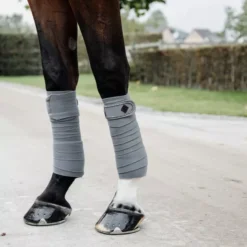 Kentucky Horsewear Kentucky Pearls Polar Fleece Bandage - Set Of 4 -Horse Supplies Sale polar fleece bandage pearls grey1 1 png